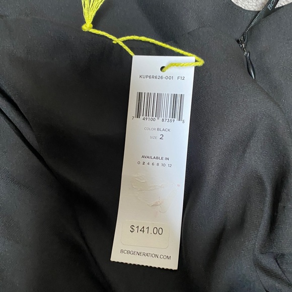 BCBG Generation one shoulder Black Dress - Picture 2 of 4